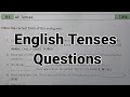 English grammar__worksheet questions on all English tenses/present perfect &past simple tense/tenses