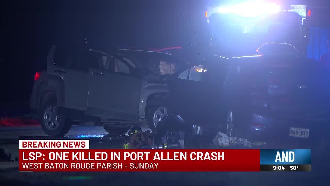 1 dead after crash in West Baton Rouge Parish