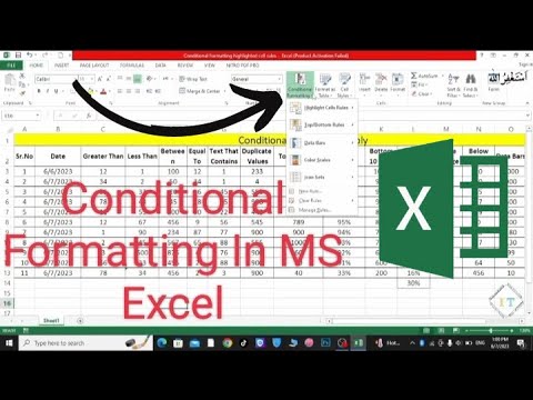 How To Apply Conditional Formatting In MS Excel | Conditional ...
