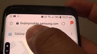 Samsung Galaxy S9: How Lock Missing / Lost Phone Remotely screenshot 3