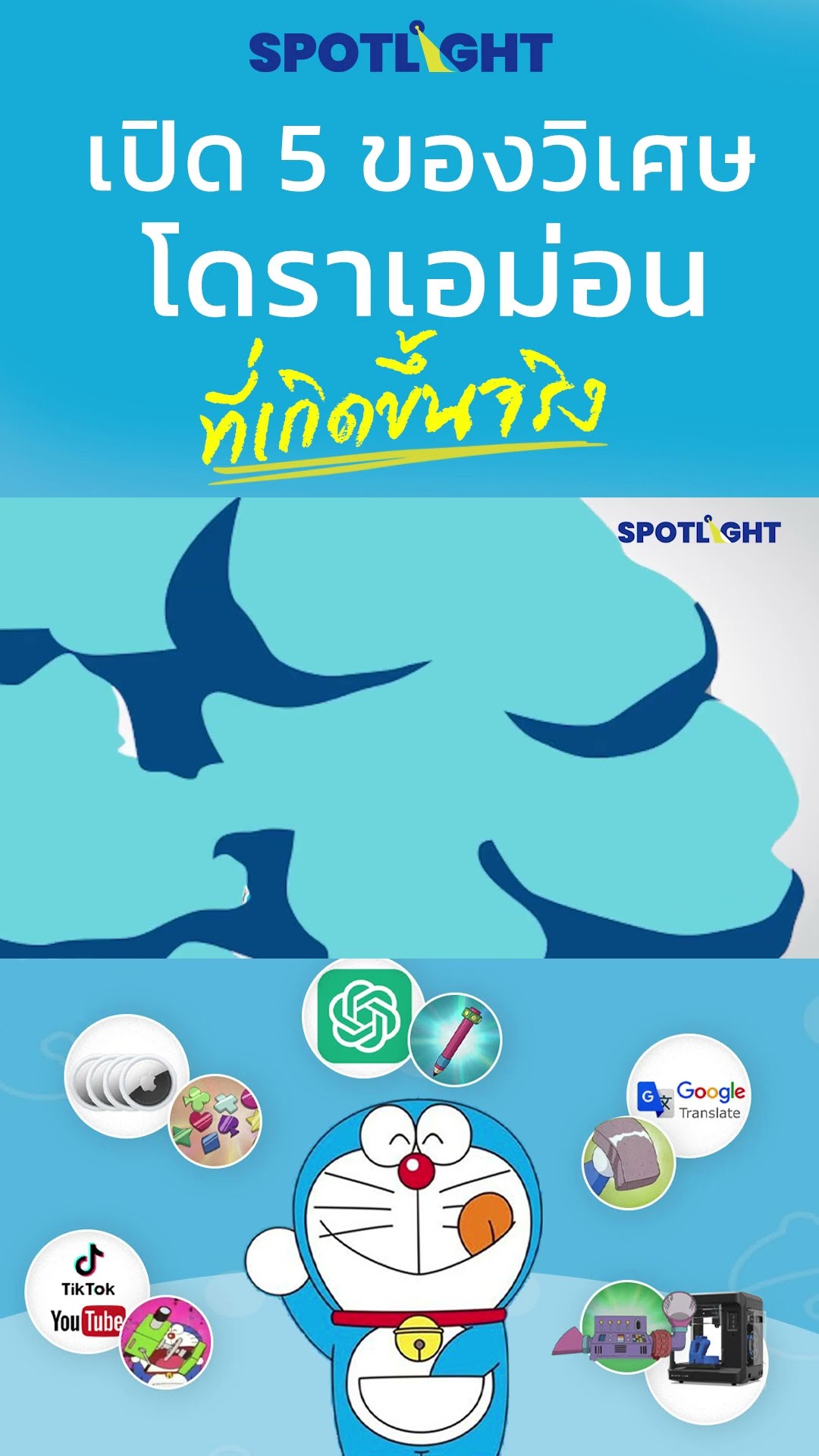 เปิด 5 ของวิเศษโดราเอม่อนที่เกิดขึ้นจริง | SPOTLIGHT