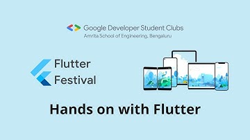 Flutter Festivals GDSC ASEB | Hands-on with Flutter