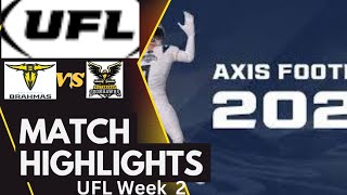 San Antonio Brahmas Vs. Pittsburgh Ironhawks| UFL Week 2 Game Highlights