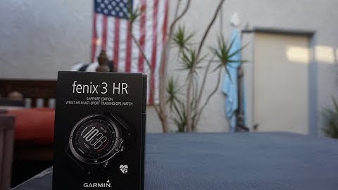 Garmin Fenix 3 HR (Unboxing)