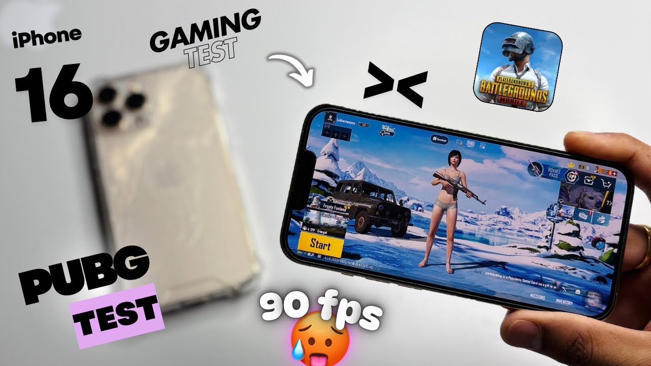 iPhone 16 Gaming test - PUBG mobile on iPhone 16 - 90fps?.... ULTRA Extreme 