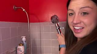 Review of High-pressure shower head ，fan shower head water saving shower heads with hose and filter