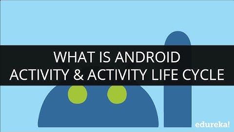 What is Android Activity & Activity Life Cycle | Android Development Tutorial for Beginners