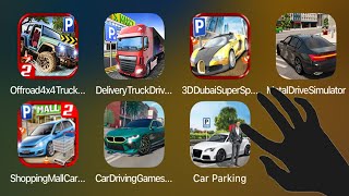 Offroad 4x4,Delivery Truck Driving Simulator,3d Dubai Super Sports Car Parking,Metal Car Simulator