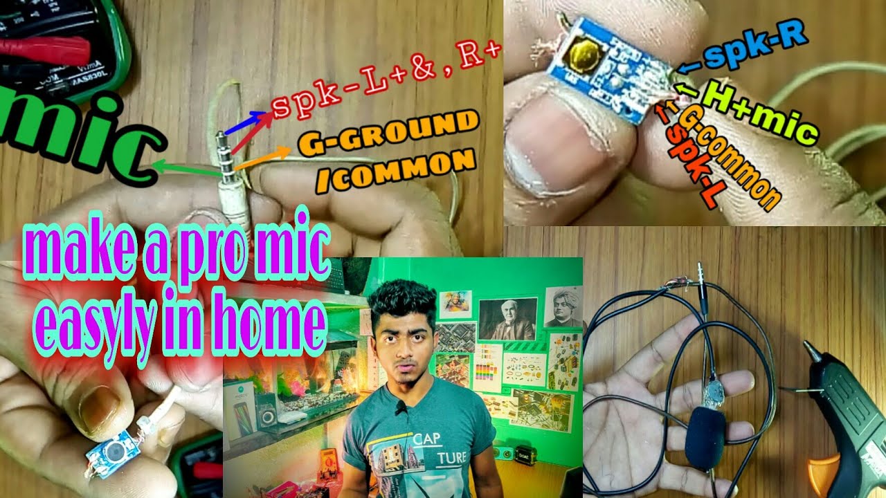 Making a pro mic in home how to make a mic, for professional