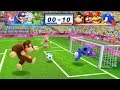 Mario & Sonic At The London 2012 Olympic Games Football Donkey Kong, Mario, Bowser and Sonic