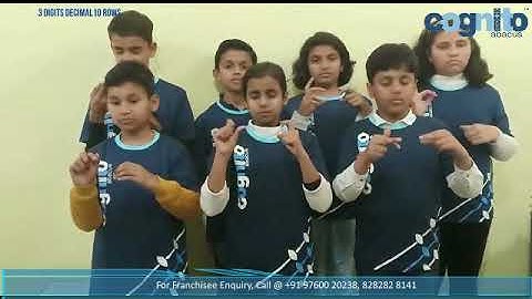 Cognito Abacus Demo Video - 3 Digits 10 Rows Decimals