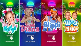 Tiles Hop - Like Nastya 🆚 Diana vs Roma 🆚 Blippi 🆚 Vlad and Niki 🎶 Tiles Hop EDM Rush screenshot 5