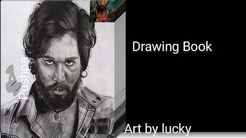 How to draw Allu Arjun , Pushpa Drawing | Outline Tutorial @mehndibylucky