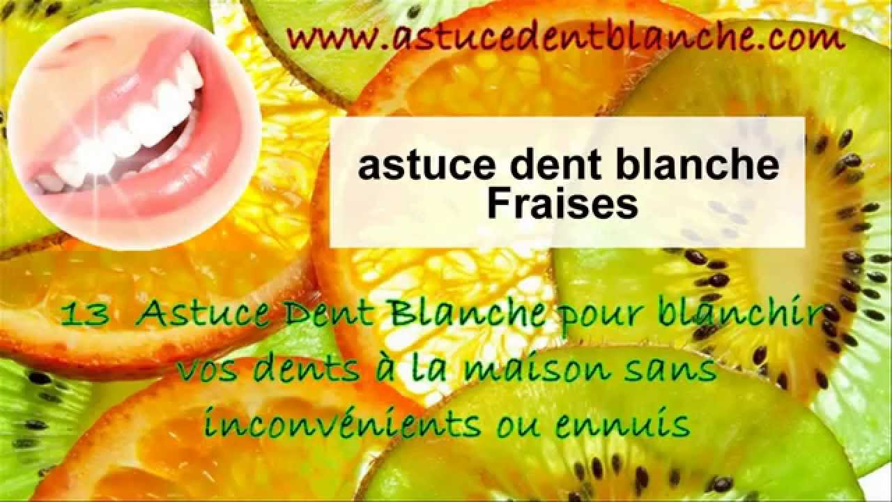 astuce dent blanche : fraises
