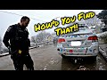 Magnet Fishing During A Severe Winter Storm!! (Police Called)