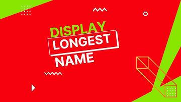 Display longest name | GFG |  Arrays | DSA | Problems.