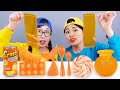 Orange Jelly Dessert Mukbang DONA 