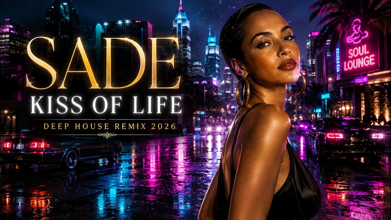Sade – Kiss of Life (Deep House Remix) Neon City Lights | Midnight