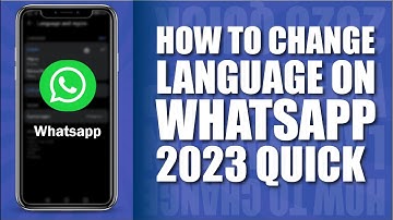How to change language on whatsapp 2023 Quick   [Easy]