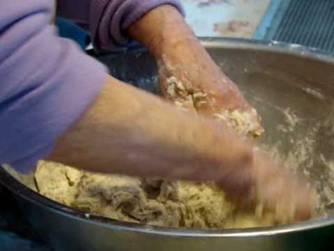 Baking Pepper Biscuits with Grandma