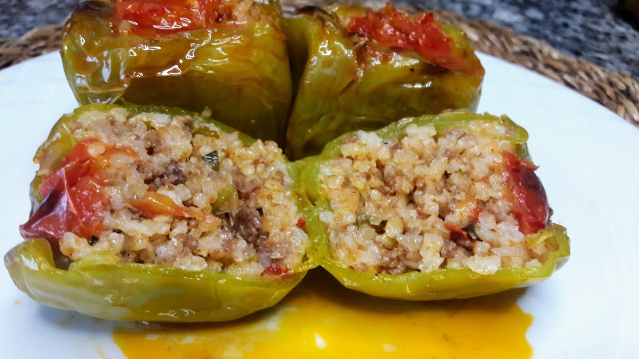 Bir Yaptınmı  Bir Daha Asla Tencerede Yapmasıniz ✔ Fırında Kıymalı Biber Dolması / Yemek Tarifleri /