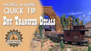 Model Making Quick Tip: Dry Transfer Decals