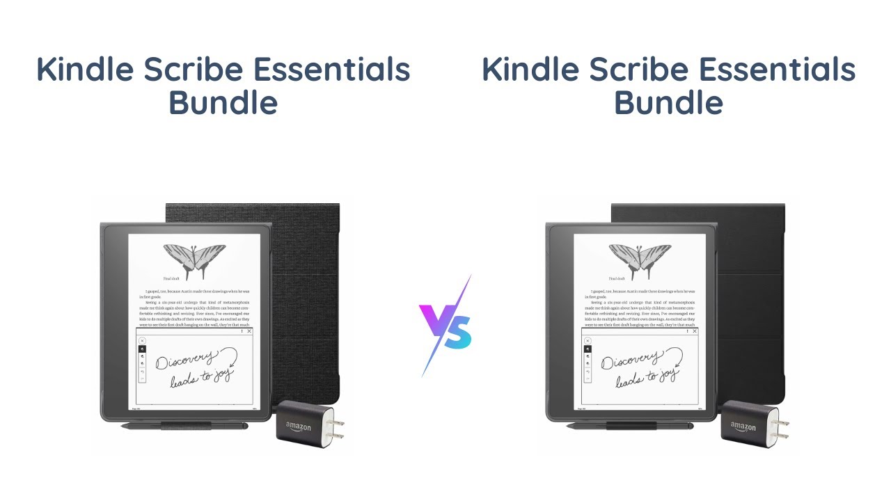 Official: Kindle Scribe Essentials Bundle including Kindle Scribe  (64 GB), Premium Pen, Leather Cover - Black, and Power Adapter