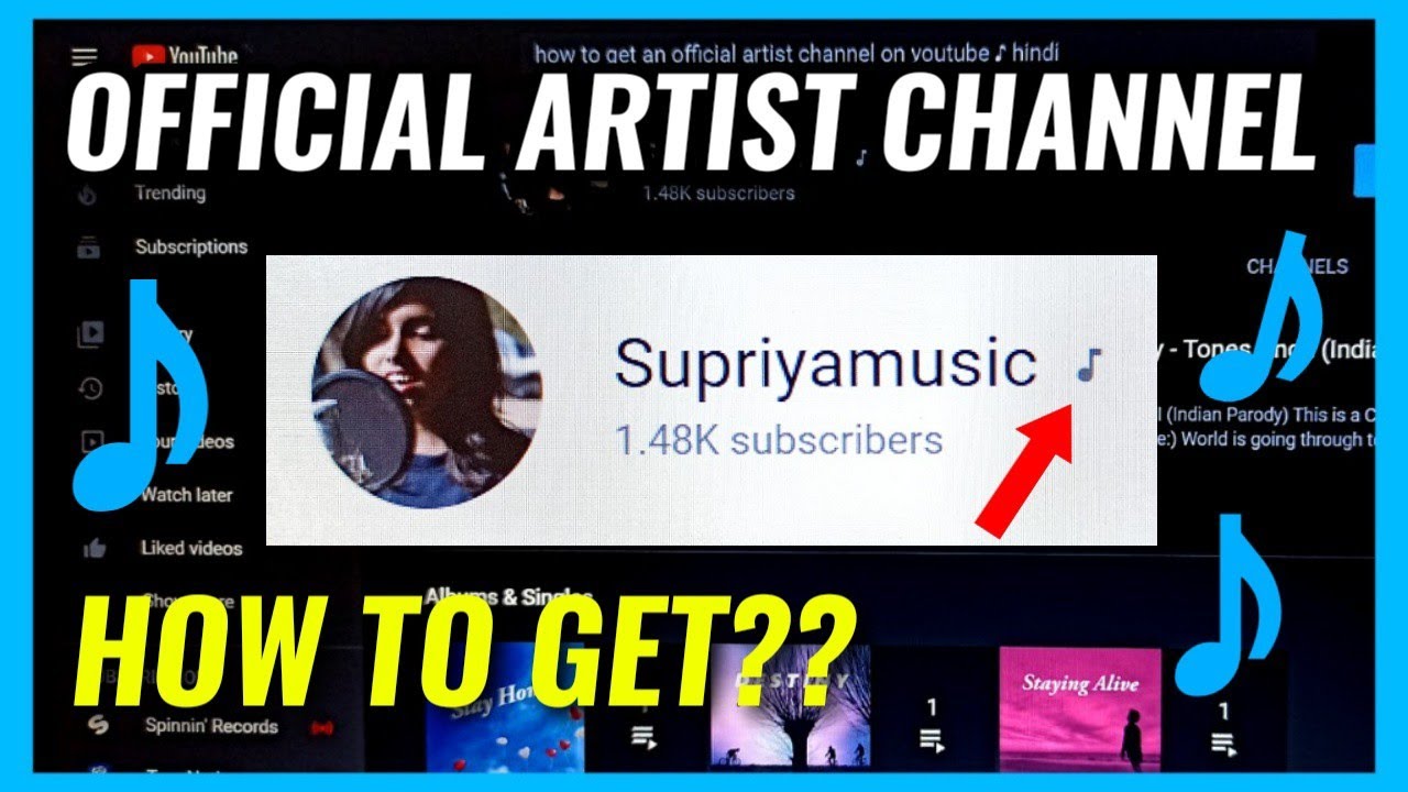 How To Get An Official Artist Channel ♪ on Youtube and Get