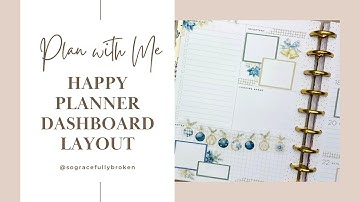 Plan With Me! | Classic Dashboard Layout Happy Planner