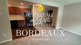Bordeaux Floor Plan Tour | Studio Apartment in Indianapolis | Chateau de Ville