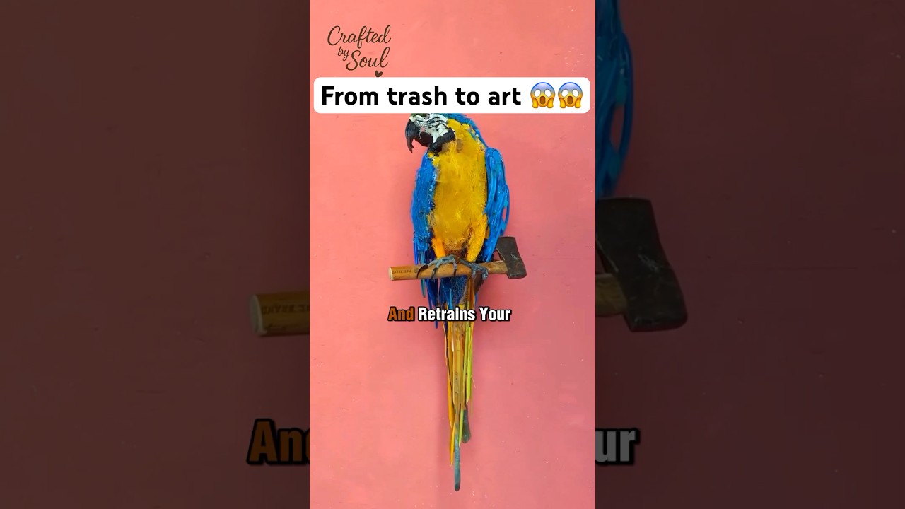 Tom Deininger builds life size wildlife sculptures entirely from trash 