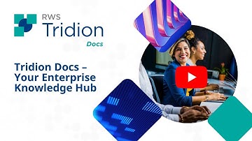 Tridion Docs – Your Enterprise Knowledge Hub