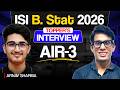 How Did He Crack ISI AIR 3, JEE Advanced AIR 943 &amp; Multiple Olympiads?