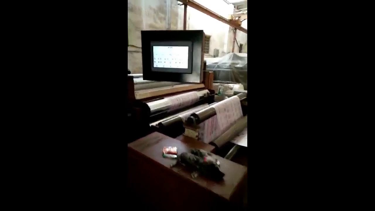 Roll plastic film embossing machine8613868345917 YouTube