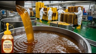 How Honey Is Made in Modern Factories 🍯 | Inside Honey Processing & Packaging