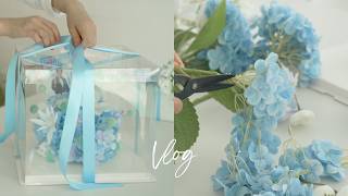A Flower Cake for Actor Hyun Bin’s Birthday 🎂 | Seoul Florist Vlog