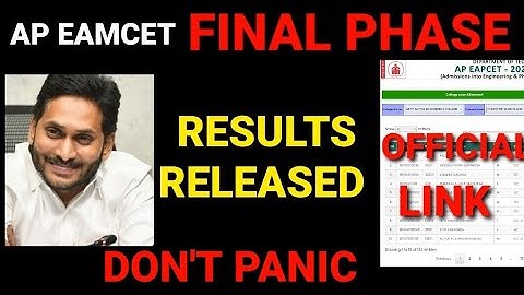 AP EAMCET 2022 FINAL PHASE SEAT ALLOTMENT|#apeamcet2022 #eamcet2022 #eamcet