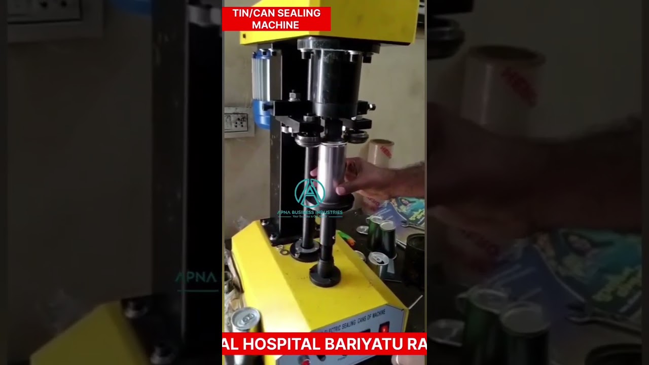 Tin/Can sealing machine fully automatic. 