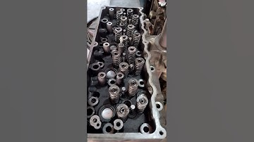amazing technique of cylinder head valve spring lock fitting #engine #mechanic #viral #viralshorts