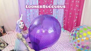 Looner Clown Girl Inflates & Deflates Giant Balloons - LoonerSuccubus