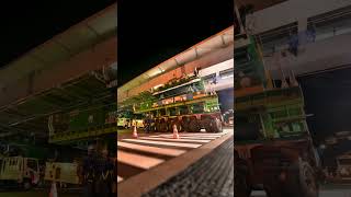 橋を丸ごと運ぶ多軸台車 #shorts