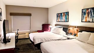 Inside Hilton Garden Inn Hotel Room Grove City, Columbus, Ohio, USA