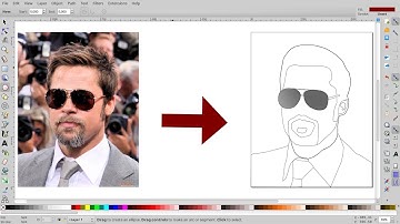 How to Make a Cartoon of Yourself(face logo)  in 5 minute -inkscape tutorial