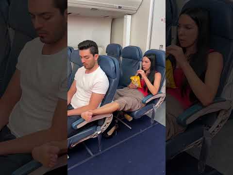 Rude Passenger #shorts #funny #airport #airplane #foot