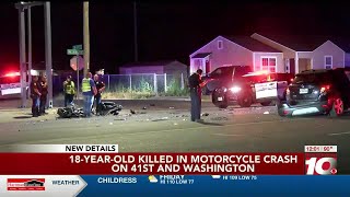 VIDEO: Amarillo police identify motorcyclist killed in head on crash Thursday on Washington St.