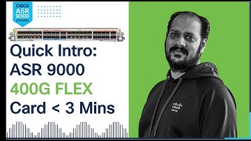 Quick Intro: ASR 9000 400G Flex Card