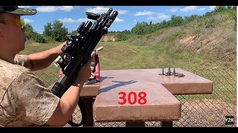 Keltec Bullpup (RFB) 308 @ the Range for 100 Yards