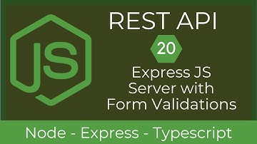 20 Express JS with Server Side Form Validations | REST API with Node & TypeScript | UiBrains