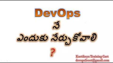 What is DevOps in Telugu | DevOps Telugu Training | Devops Tutorial for Beginners | ✆ +91 9966231191