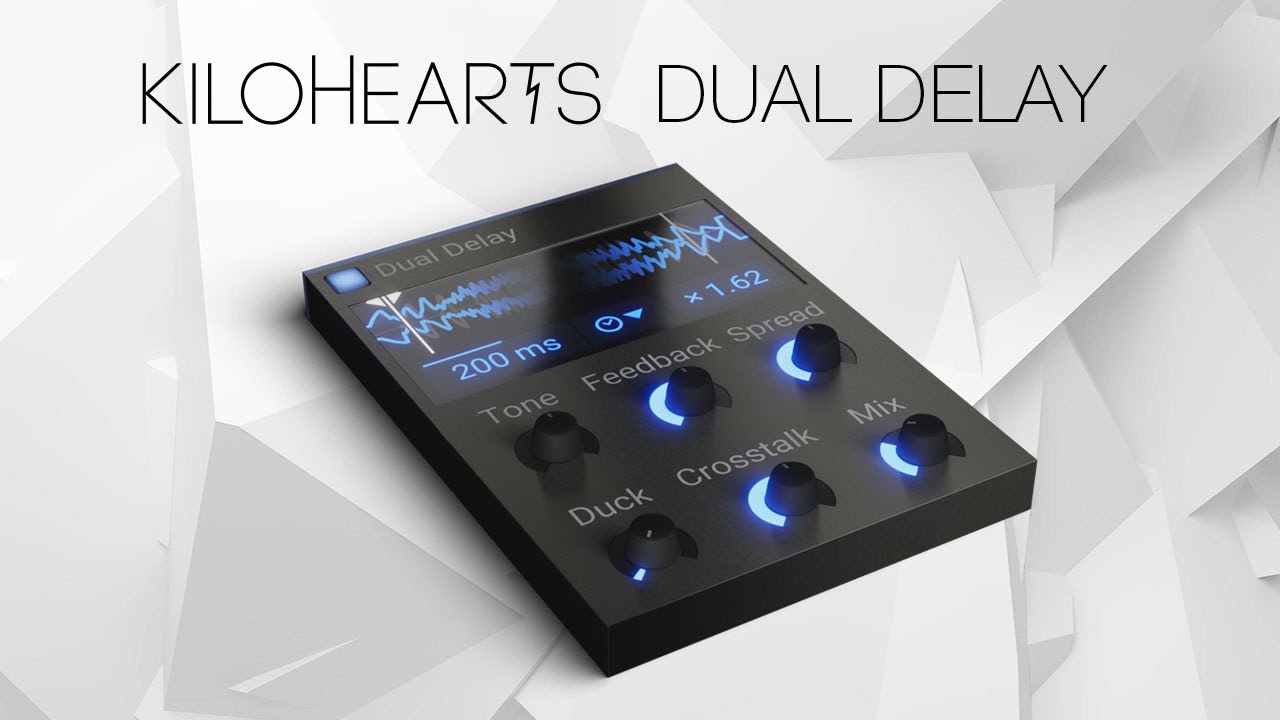 無料】Kilohearts『DUAL DELAY』リッチ＆複雑なエコーを瞬時に